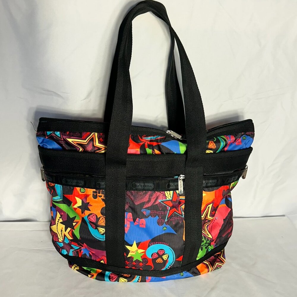 LESPORTSAC LE SPORT  SAC TOP ZIP TOTE 12" X 18"
